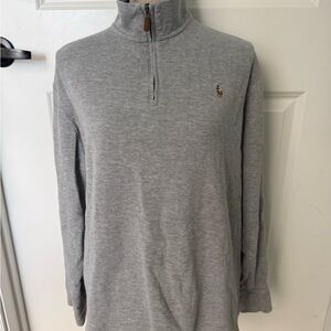 Polo Ralph Lauren Gray Zip-Up Sweater